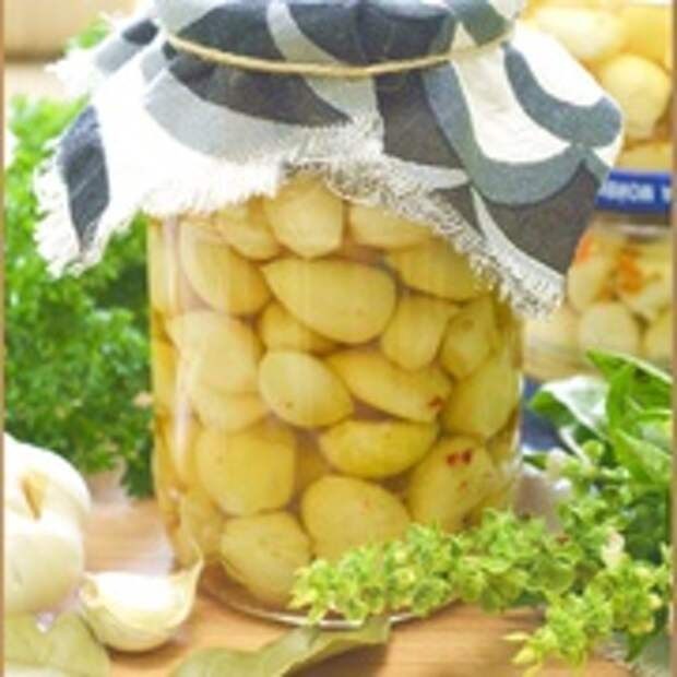 Маринованный чеснок на зиму.