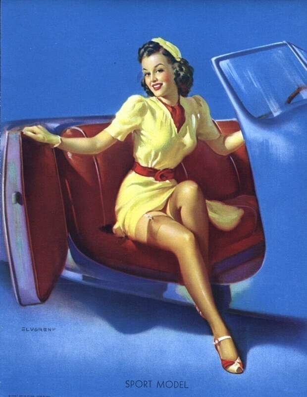 Pin-up — художник Джил Элвгрен