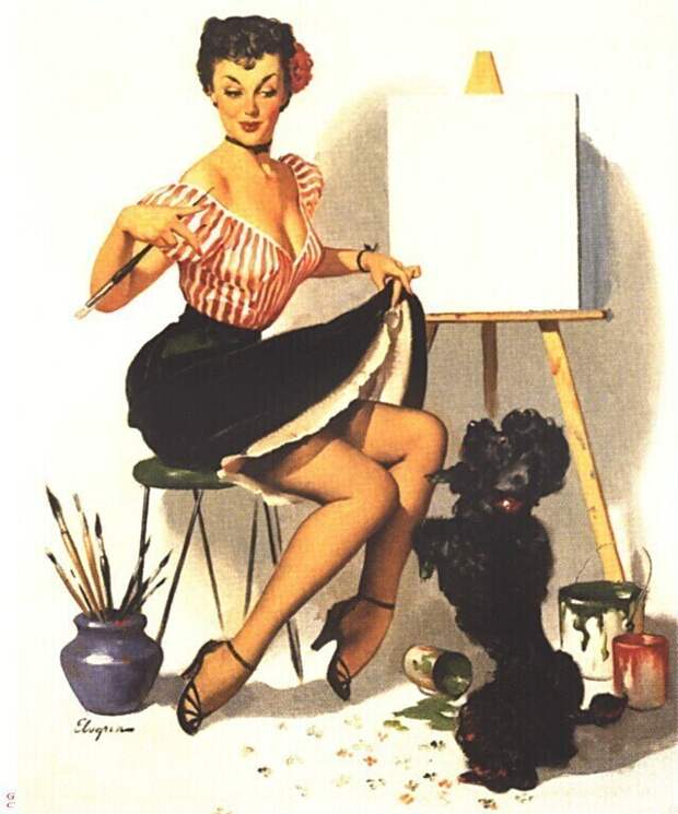 Pin-up — художник Джил Элвгрен