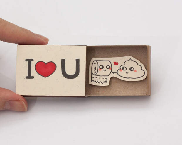 Surprise Messages Hidden In Little Matchboxes