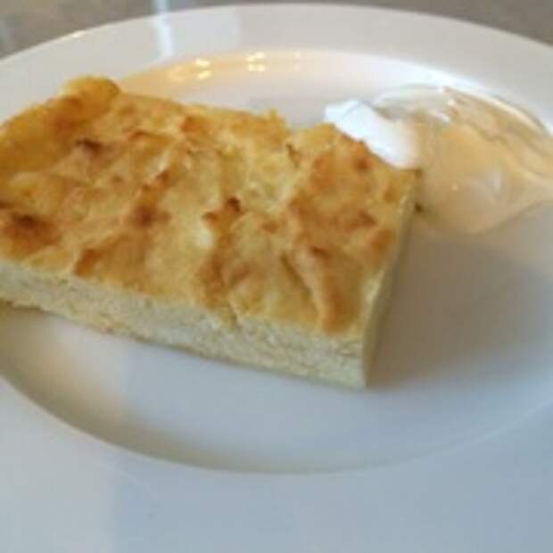Творожная запеканка с яблоками