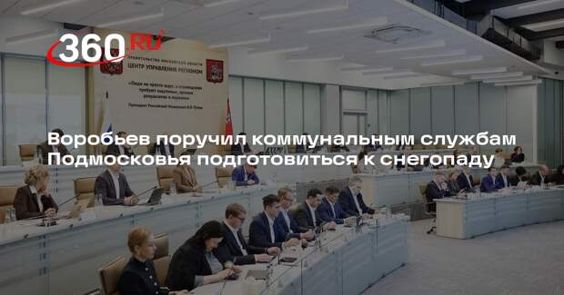 Воробьев поручил коммунальным службам Подмосковья подготовиться к снегопаду