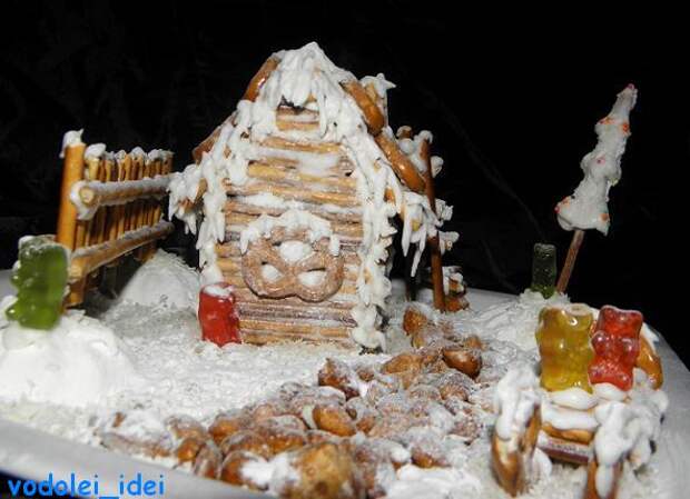 Рождественский домик без выпечки - какая прелесть! Дутые оладьи по рецептам прабабушек!