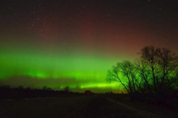 В европейской части России вторую ночь подряд ожидается полярное сияние