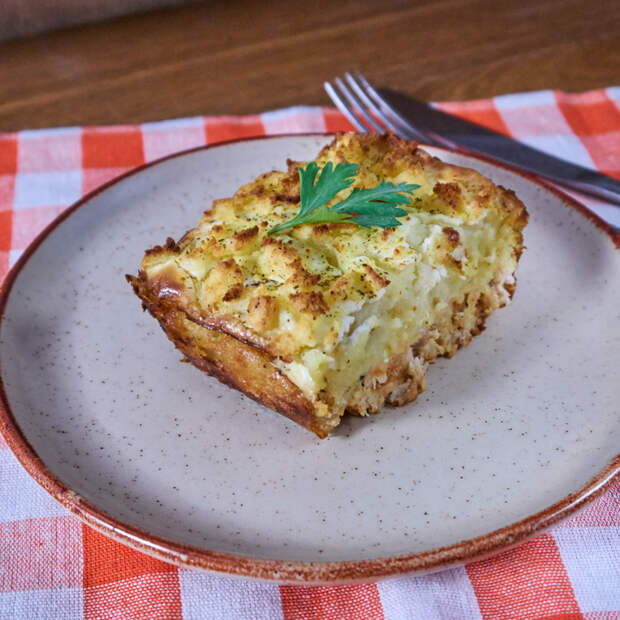 Запеканка с картофельным пюре и куриным фаршем. запеканка, запеканка с картофелем, запеканка с фаршем, запеканка с куриным фаршем, рецепт, длиннопост