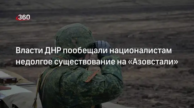 Глава ДНР Пушилин сообщил о недолгом существовании нацбата «Азов» на «Азовстали»