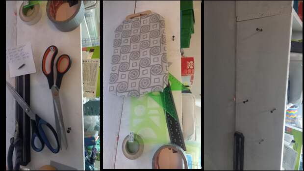 Сегодня я хочу поделиться с вами, как мне удалось максимально эффективно использовать зашторное пространство, для своего швейного уголка.-5