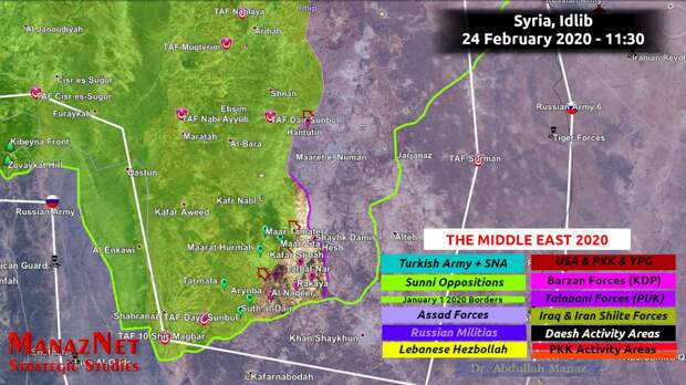 Наступление в Идлибе. 24.02.2020