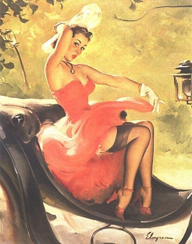 Яркие pin-up работы от художника Джила Элвгрена