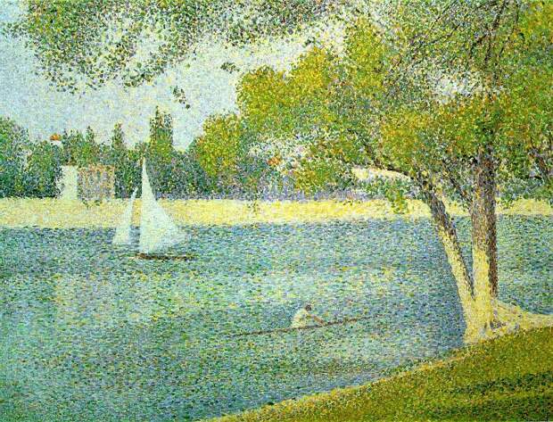 Seurat The Seine at Le Grande Jatte, 1888. Сера, Жорж