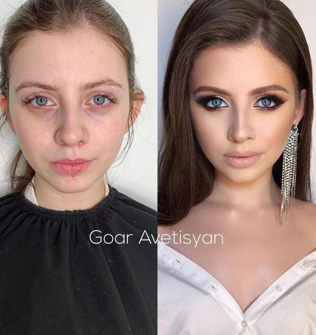 25 женщин до и после макияжа, доказывающие, что косметика может творить чудеса
