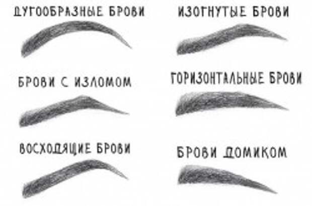 Формы бровей