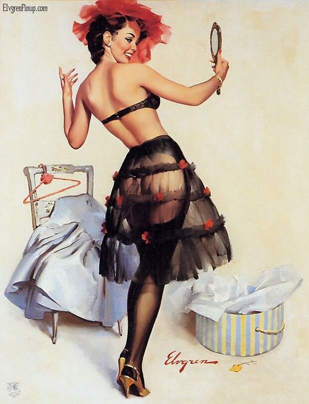 Яркие pin-up работы от художника Джила Элвгрена