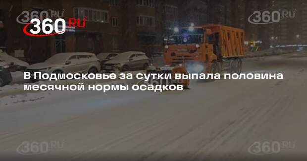 Синоптик Тишковец: в Подмосковье за сутки выпало 50% месячной нормы осадков