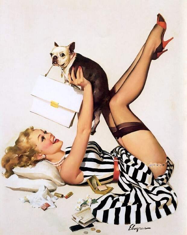 Pin-up — художник Джил Элвгрен