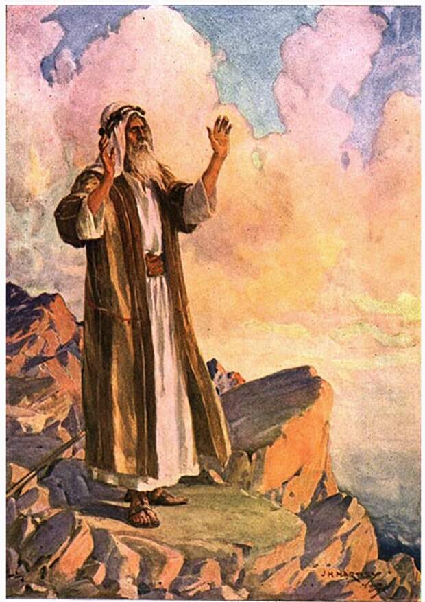 Moses. Народ Моисея у горы Синай.