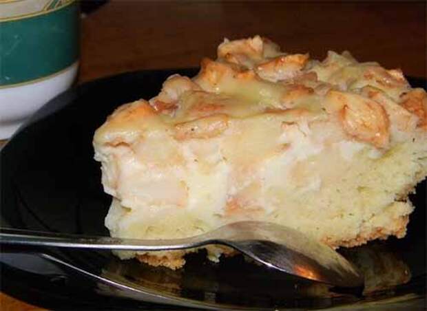 сметанный пирог с яблоками
