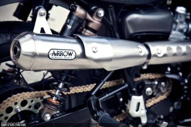 Мотоцикл Hawkized Triumph от Роланда Сэндса