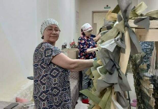 «Актаныш хәрәкәте» волонтерлык берләшмәсе 91 маскировка челтәре өчен материаллар тапшырды