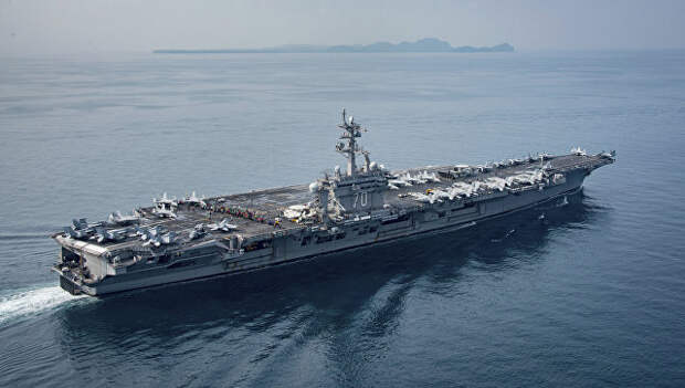 Авианосец США USS Carl Vinson. архивное фото Авианосец США USS Carl Vinson. архивное фото