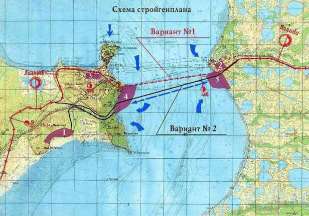 Карта запланированной стройки. Карта запланированной стройки.