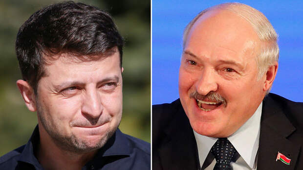 Зеленского до слез рассмешила шутка про усы Лукашенко