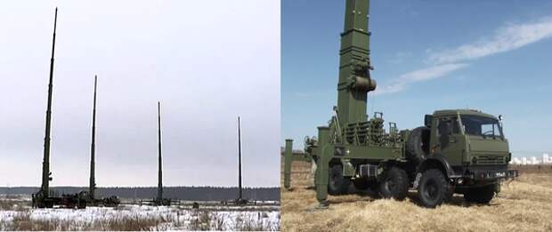 Комплекс РЭБ «Мурманск-БН» с телескопическими мачтами высотой 32 метра