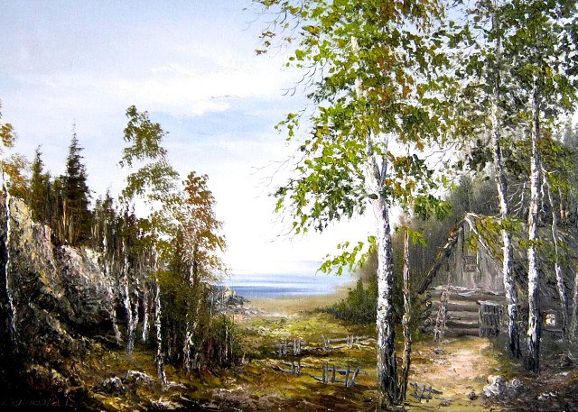 Русские пейзажи в картинах Василия Денисова