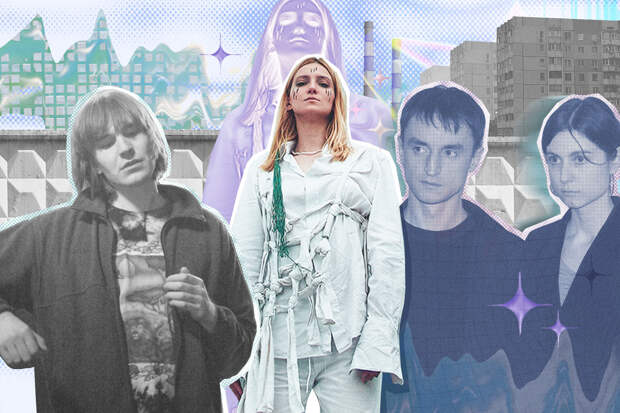 Слева направо: Иван Сердюк, солист группы «Жарок», Варвара Краминова, солистка группы «Хадн дадн», Александр Уколов и Светлана Цепкало, участники группы «Тальник»