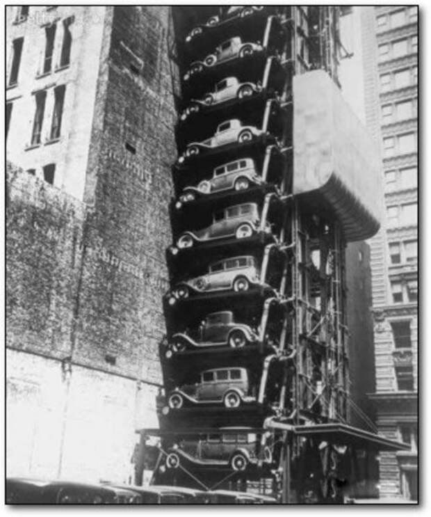 Модель Т «Лифт гараж» в Чикаго (1936) история, ретро, фото, это интересно