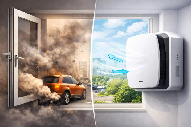 Зачем в мегаполисе ставить бризер и в чём он превосходит открытое окно