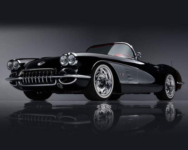 Потрясающий Corvette рестомод 1958 года с двигателем V8