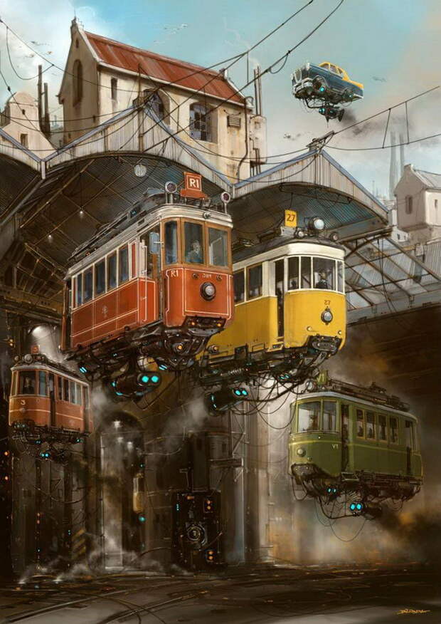 Летающие машины в иллюстрациях Alejandro Burdisio Летающие машины в иллюстрациях Alejandro Burdisio