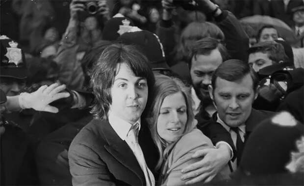 Свадьба Пола и Линды, 1969 год the beatles, архив, группа, звезды, знаменитости, история, музыкант