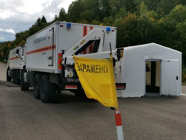 Силы и средства МЧС России приняли участие в тренировке по действиям с опасными веществами