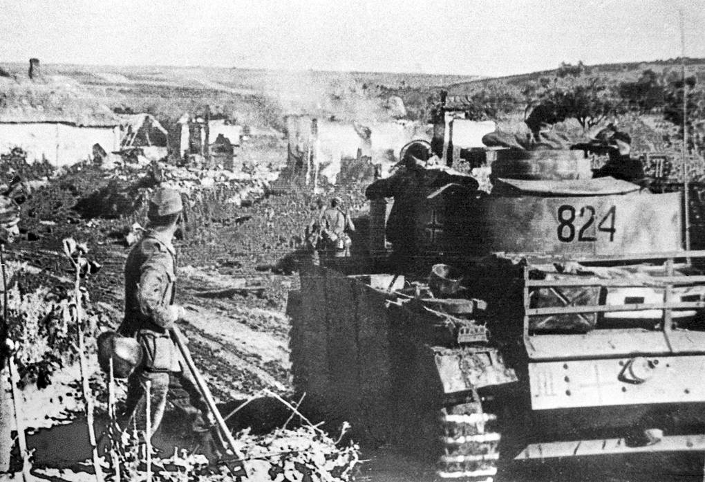 Силы немецко-фашистских захватчиков, Белгородская область, лето 1943 года ТАСС