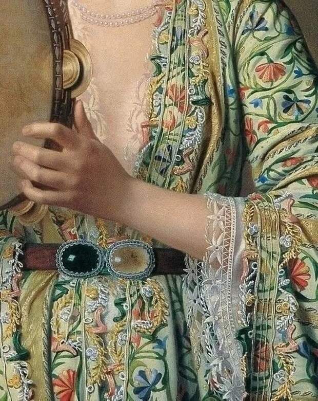 Пьера Дезире Гийме «Придворная дама, играющая на бубне» (1875 г.)