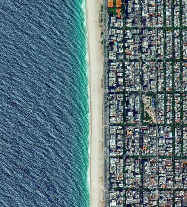 Пляж Ипанема в Рио-де-Жанейро, Бразилия вид сверху, изменения, планета, последствия, фото, человек