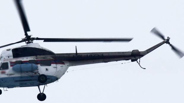 Вертолет Ми-2 полностью сгорел при осмотре нефтяной скважины в Югре