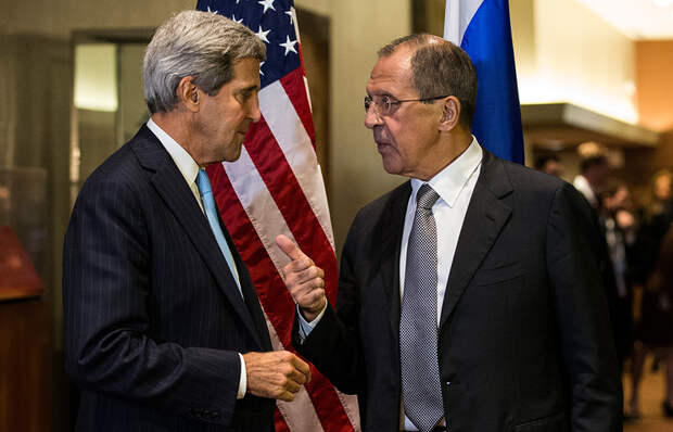 Государственный секретарь США Джон Керри и министр иностранных дел РФ Сергей Лавров