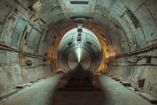 Установка ракетного комплекса «Орешник» в представлении ИИ