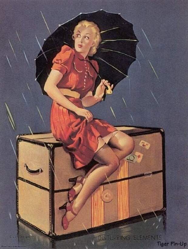 Яркие pin-up работы от художника Джила Элвгрена