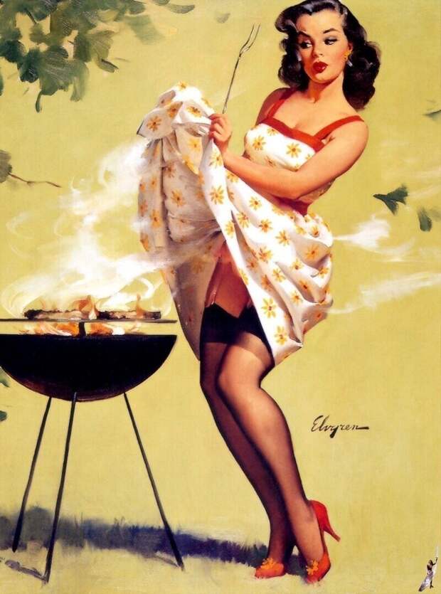 Pin-up — художник Джил Элвгрен