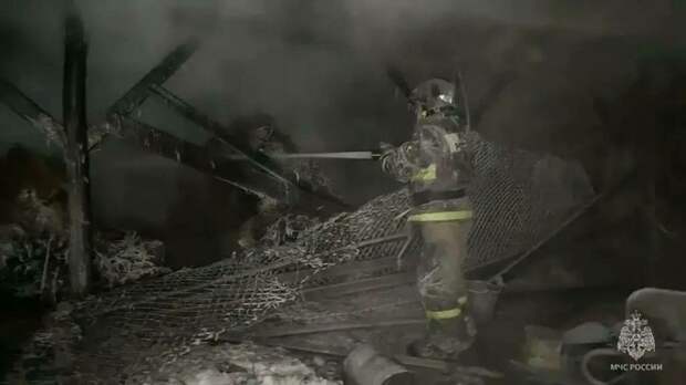 Пожар в Рубцовске / Фото: МЧС по Алтайскому краю