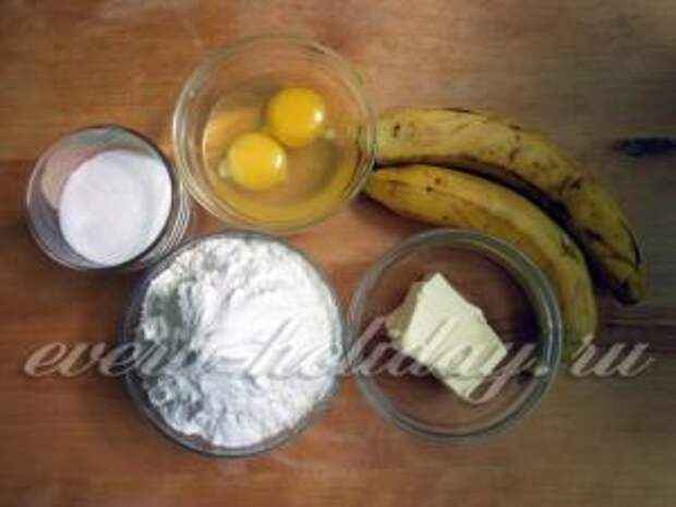Ингредиенты для приготовления бананового пирога