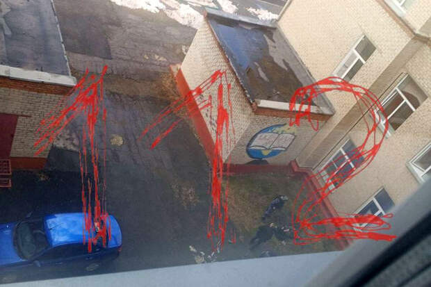 112: место нападения школьника с арбалетом в челябинской школе сняли на фото