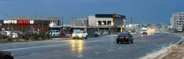 В Актау открыли участок расширенной дороги между микрорайонами Шыгыс