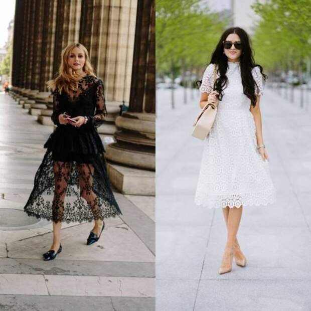 Кружевные платья 2020 – модные тенденции, как сочетать