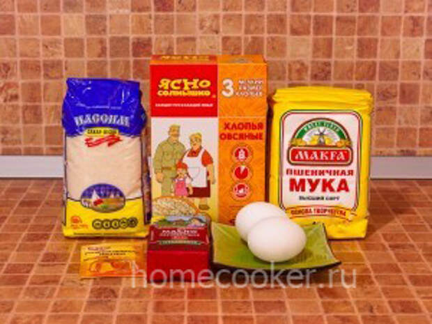 Ingredienty dlya ovsyanogo pechenya 300x225 Овсяное печенье