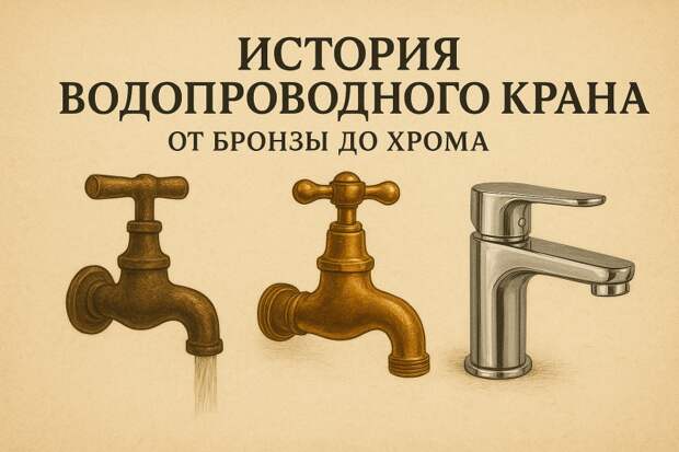 Путь воды: как эволюционировал водопроводный кран